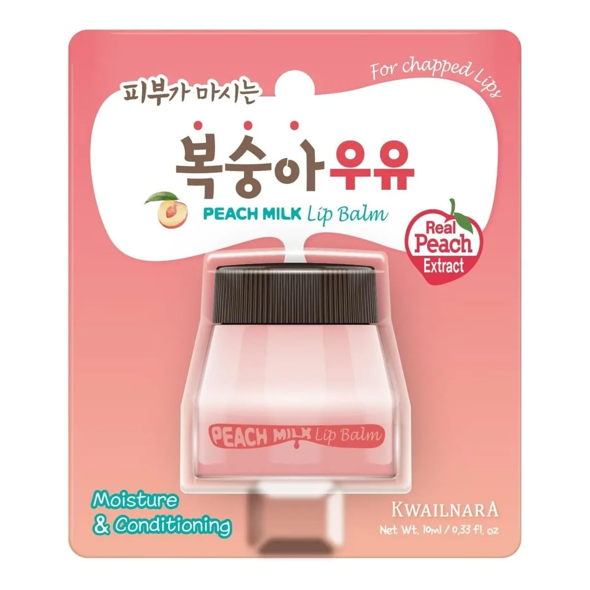 WELCOS Kwailnara Lip Balm 10ml - Peach Milk