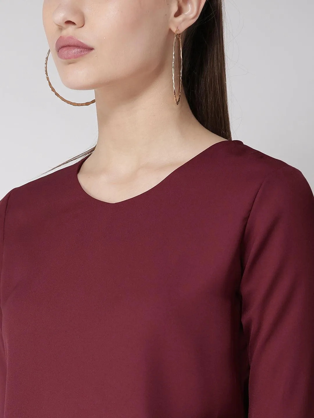 Women Yellow Solid Top