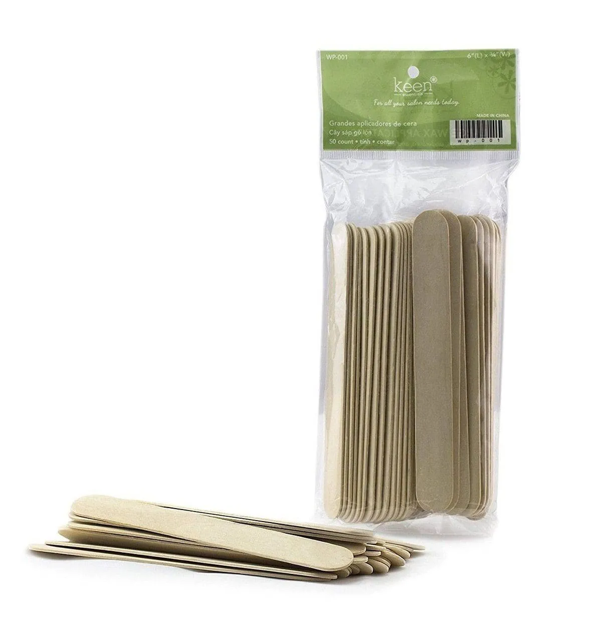 Wooden Wax Applicators / Spatula Sticks  - Large (1 Pack of 50 Counts)