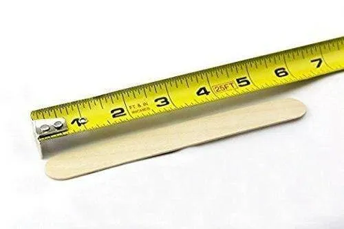 Wooden Wax Applicators / Spatula Sticks  - Large (1 Pack of 50 Counts)