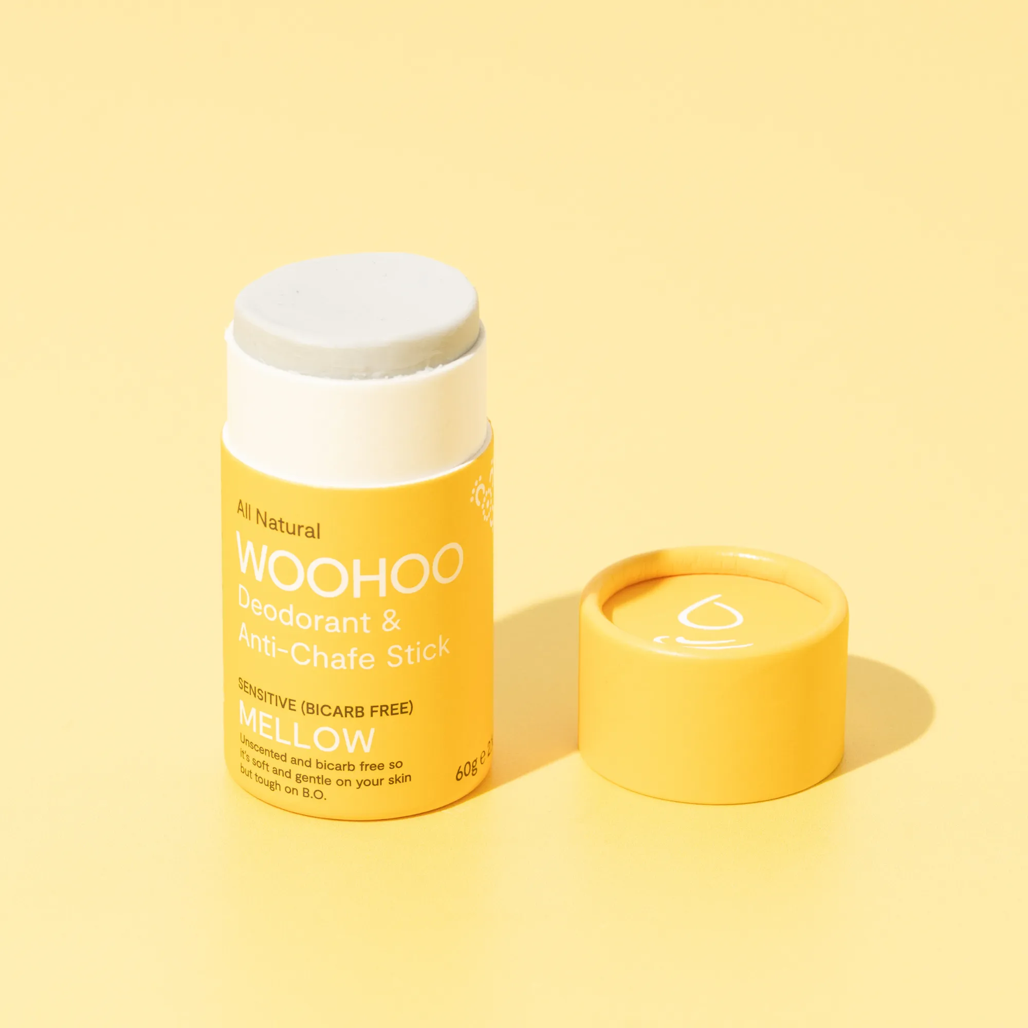Woohoo Natural Deodorant & Anti-Chafe Stick (Mellow) 60g