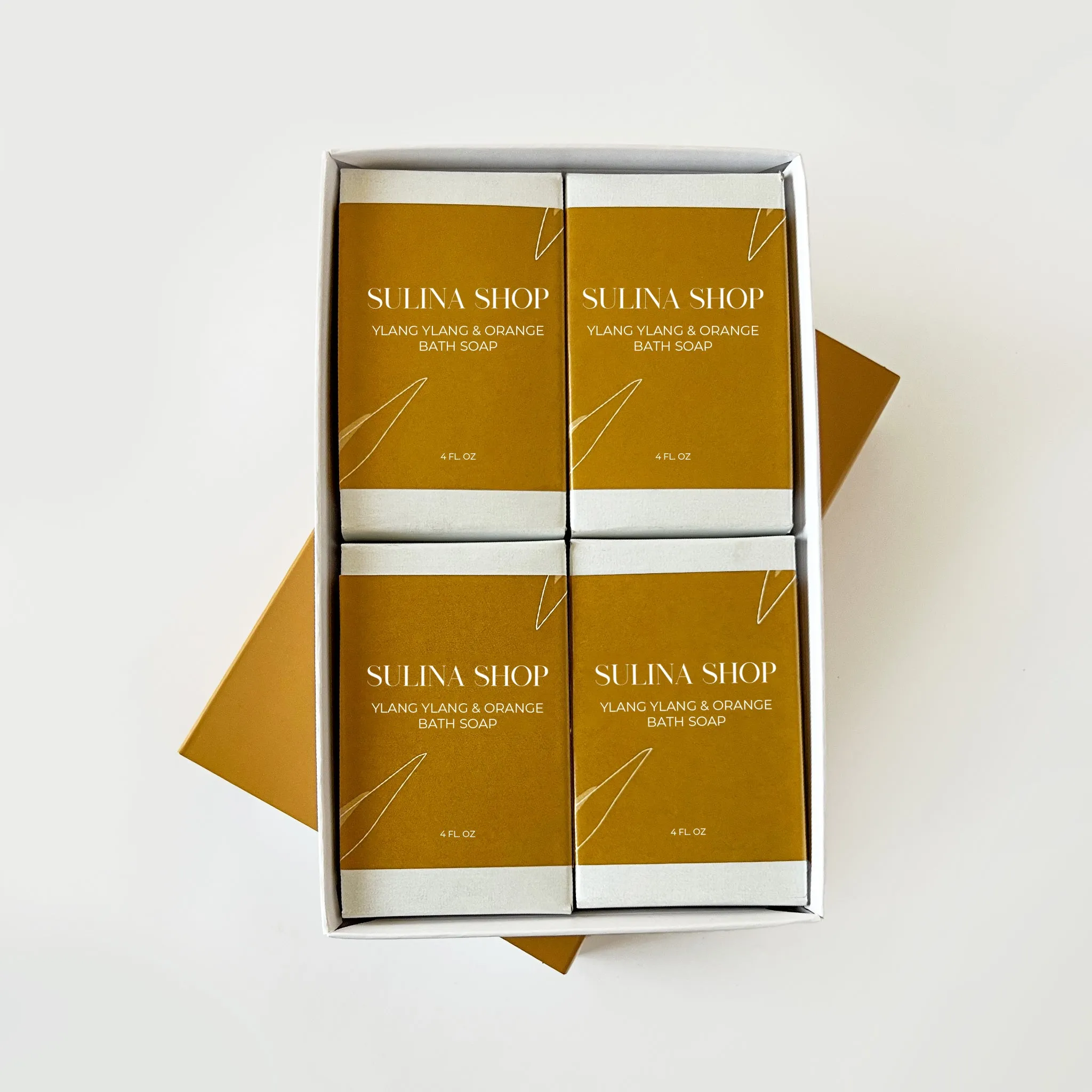 Ylang Ylang and Orange Bath Soap - Set of 4