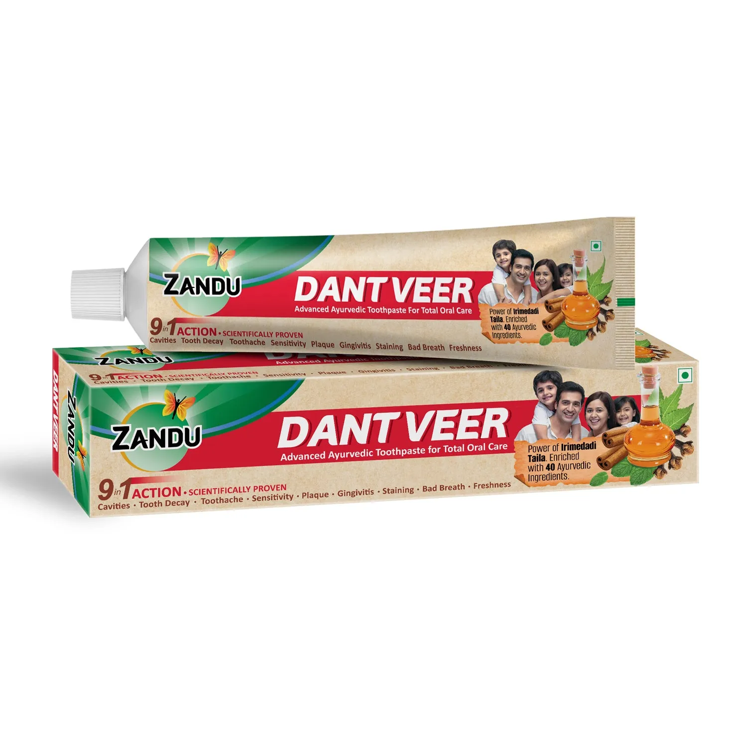 Zandu Dantveer Ayurvedic Toothpaste for Total Dental Care (Scientifically Proven)-500g